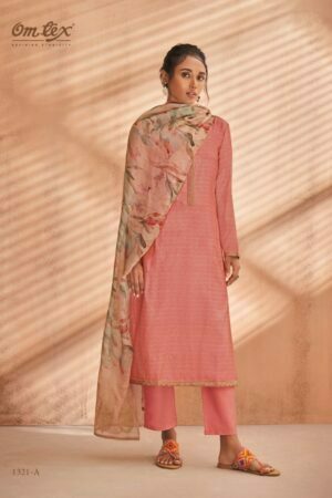 My Fashion Road Sadhana Omtex Muslin Plazzo Style Suits | Pink