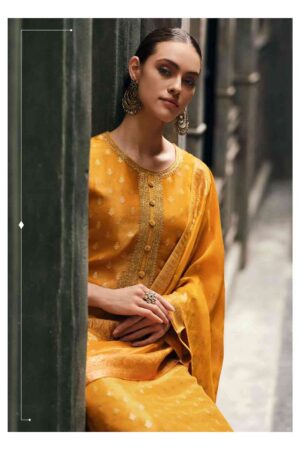 My Fashion Road Varsha Anamika Exclusive Party Wear Organza Salwar Suit | Yellow